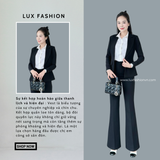  Bộ Áo Vest Nữ 1 Nút & Quần Loe 