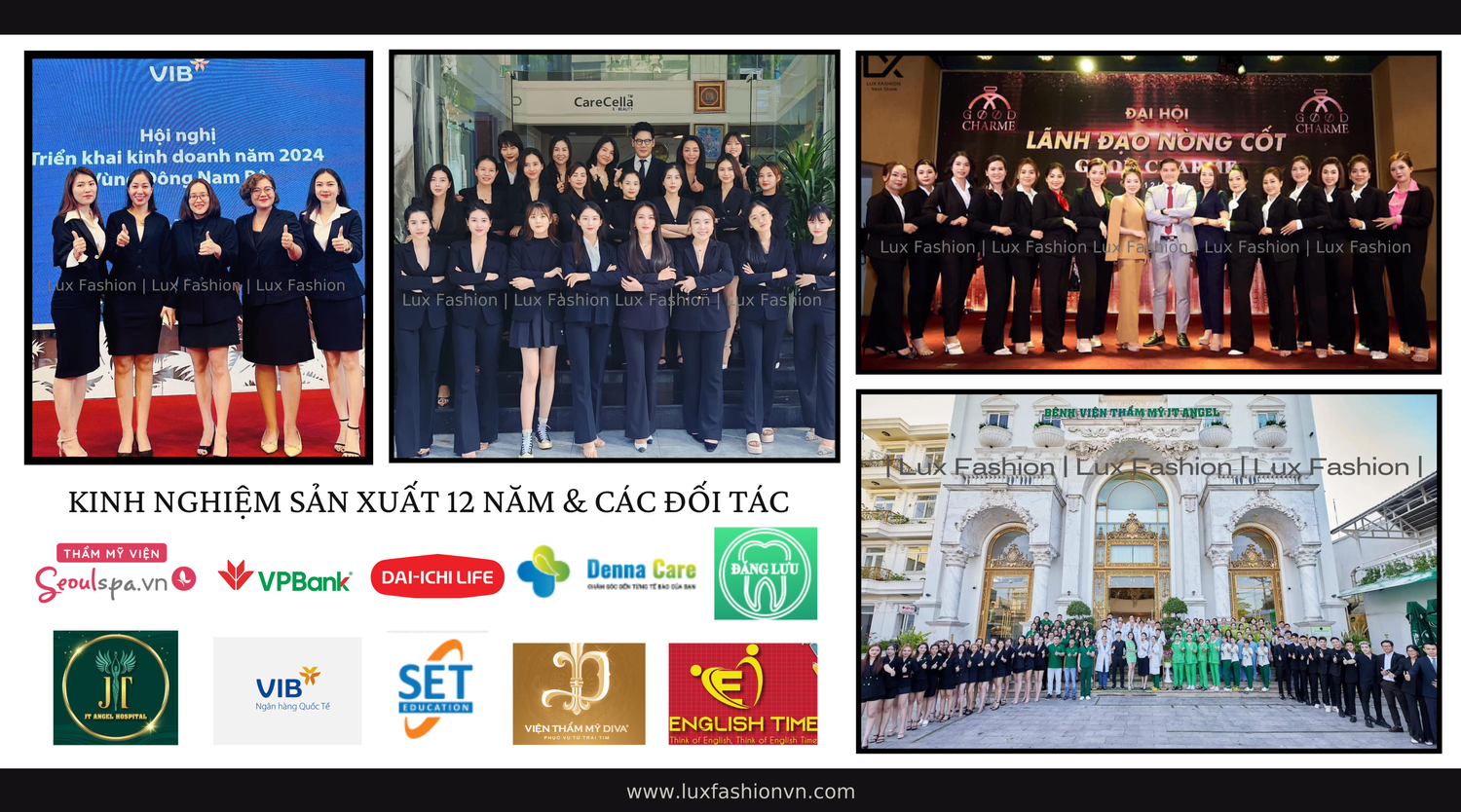  Combo đồng phục doanh nghiệp - Bộ Suit chuyên nghiệp 
