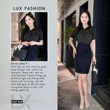  Áo sơ mi ý tay ngắn & Áo vest 2 nút tròn ngắn & Váy ngắn ôm_TUYTSI_CBTS03TN2NV52 (Tùy chọn combo hoặc lẻ SP) 
