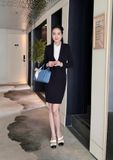  Áo sơ mi ý tay ngắn & Áo vest 2 nút tròn ngắn & Váy ngắn ôm_TUYTSI_CBTS03TN2NV52 (Tùy chọn combo hoặc lẻ SP) 