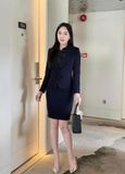  Áo sơ mi ý tay ngắn & Áo vest 2 nút tròn ngắn & Váy ngắn ôm_TUYTSI_CBTS03TN2NV52 (Tùy chọn combo hoặc lẻ SP) 