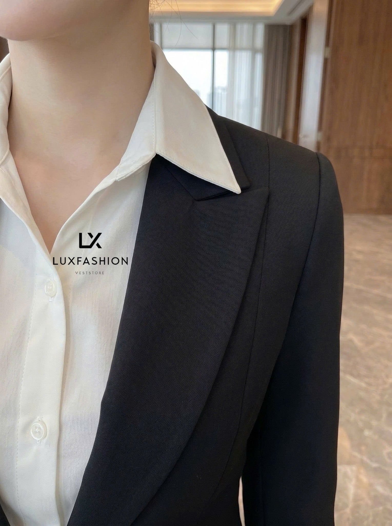  SUIT_Vest 4 nút & Quần Suông CHÉO LẠNH 