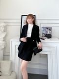  Bộ Áo Vest Không Cổ & Váy Chữ A 