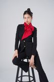  Bộ Áo Vest Nữ 3 Nút & Quần Loe 