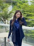  Bộ Áo Vest Nữ 4 Nút & Quần Loe 