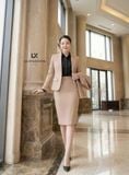  Áo sơ mi ý & Áo vest 1 nút tròn ngắn & Váy bút chì_TUYTSI_CBTS01TNVC65 (Tùy chọn combo hoặc lẻ SP) 