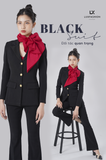  Bộ Áo Vest Nữ 3 Nút & Quần Loe 