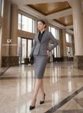  Áo sơ mi ý & Áo vest 1 nút tròn ngắn & Váy bút chì_TUYTSI_CBTS01TNVC65 (Tùy chọn combo hoặc lẻ SP) 