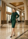  Áo sơ mi ý & Áo vest 1 nút tròn ngắn & Váy bút chì_TUYTSI_CBTS01TNVC65 (Tùy chọn combo hoặc lẻ SP) 