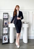  Áo sơ mi ý & Áo vest 1 nút vạt vuông & Váy bút chì_TUYTSI_CBTS02VVC65 (Tùy chọn combo hoặc lẻ SP) 