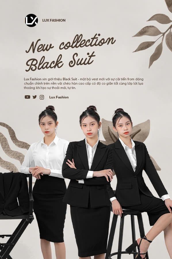  Combo đồng phục doanh nghiệp - Bộ Suit chuyên nghiệp 
