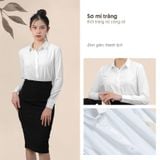  Áo sơ mi ý & Áo vest 1 nút vạt vuông & Váy bút chì_TUYTSI_CBTS02VVC65 (Tùy chọn combo hoặc lẻ SP) 