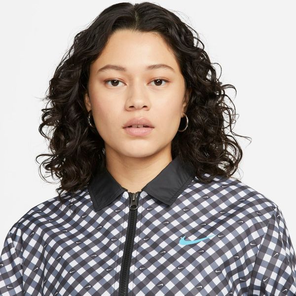 Áo Khoác Nike Women's Gingham Coach Feminina Jacket