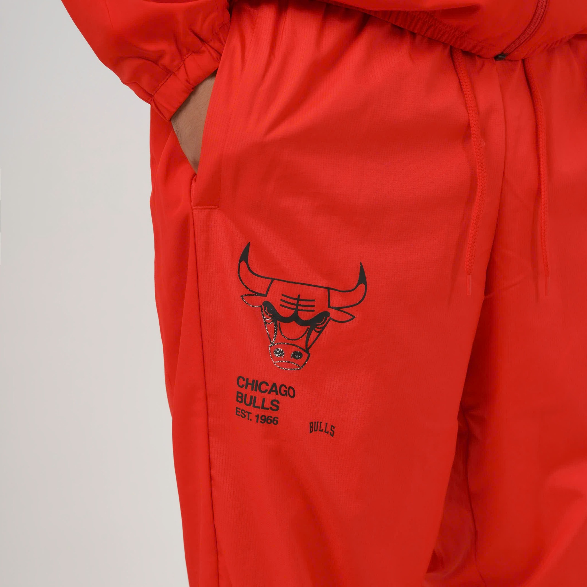 Bộ Thể Thao Nike x NBA Tuta Leggera In Microfibra Chicago Bulls Rossa Tracksuit
