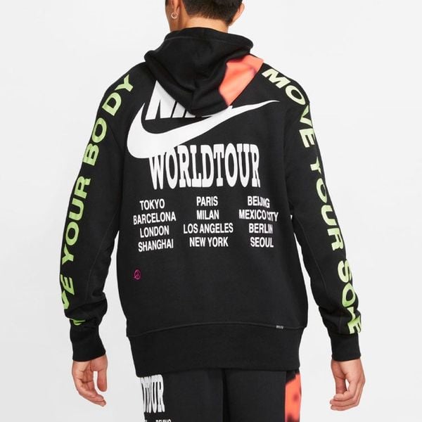 Áo Khoác Nike World Tour Graffiti Print Hoodie