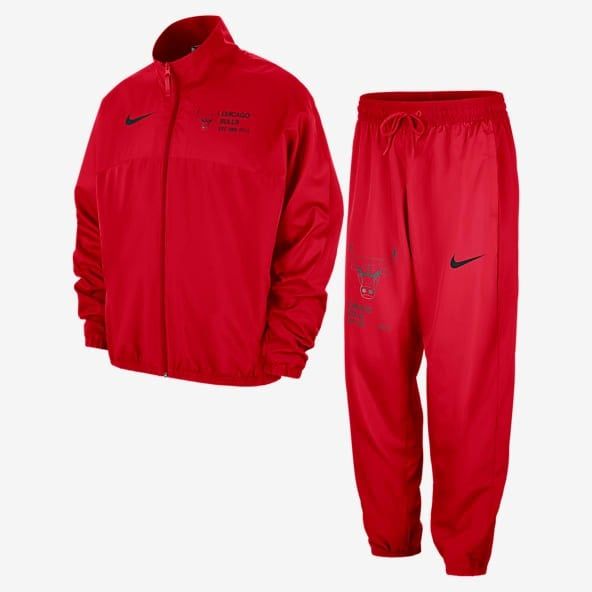 Bộ Thể Thao Nike x NBA Tuta Leggera In Microfibra Chicago Bulls Rossa Tracksuit