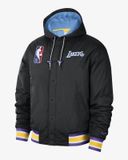 Áo Phao Nike Los Angeles Lakers Courtside NBA Hooded Winter Puffer Jacket