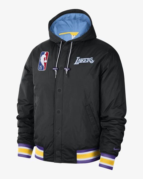 Áo Phao Nike Los Angeles Lakers Courtside NBA Hooded Winter Puffer Jacket