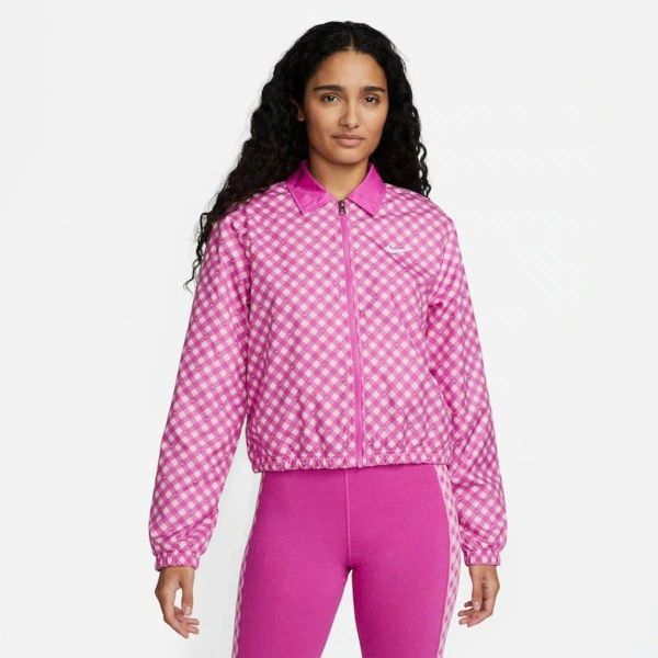 Áo Khoác Nike Women's Gingham Coach Feminina Jacket