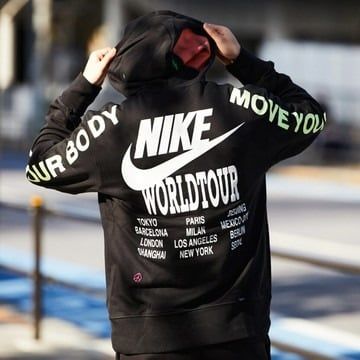 Áo Khoác Nike World Tour Graffiti Print Hoodie