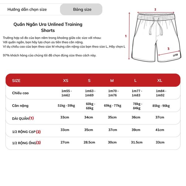 Quần Ngắn Ura Unlined Training Shorts