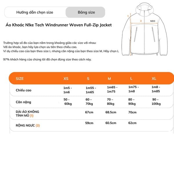 Áo Khoác NiKe Tech Windrunner Woven Full-Zip Jacket