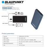  Pin SDP Blaupunkt BPB2212 10.000mAh, PD22.5W, LCD 