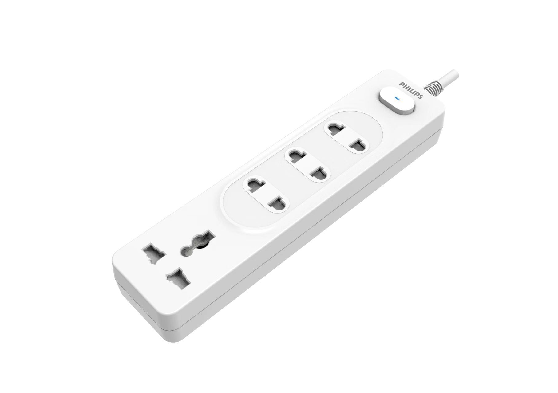  Ổ cắm điện Philips CHP2141WA, 4 lỗ, dây dài 2m, nhỏ gọn 
