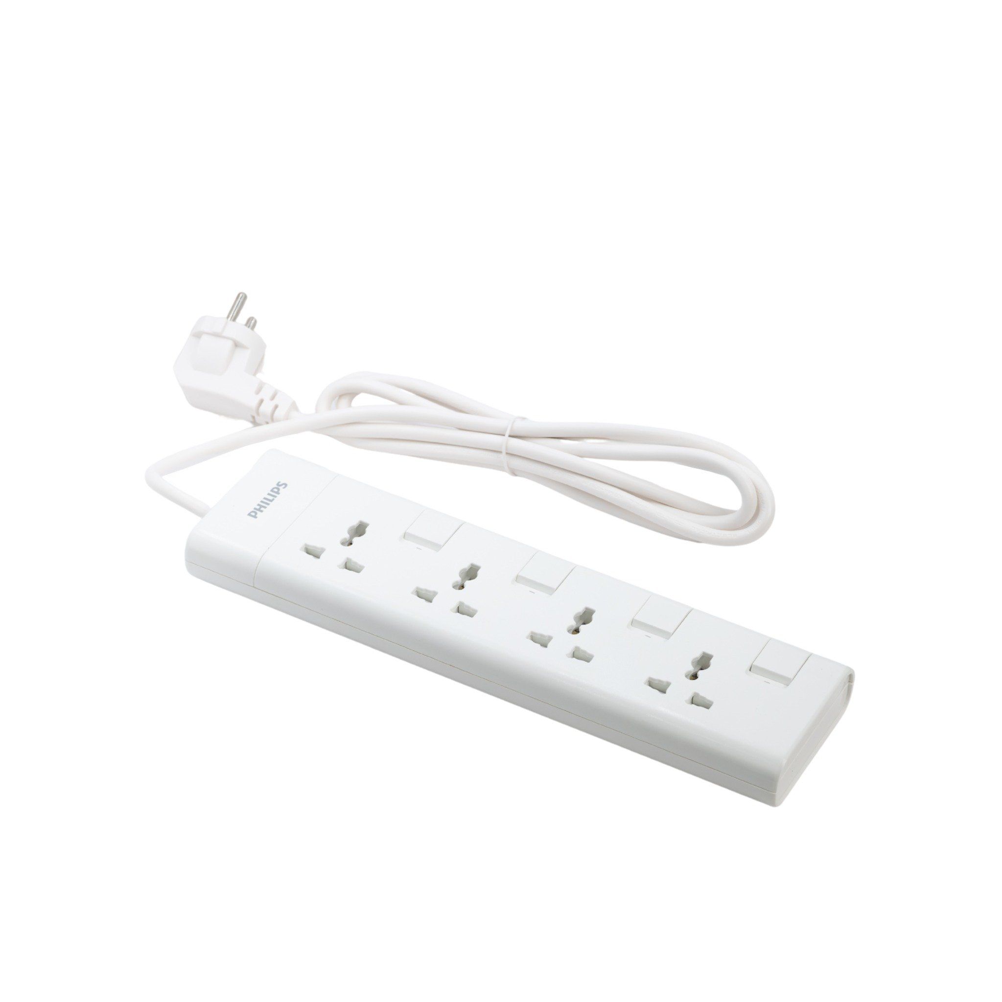  Ổ cắm điện Philips CHP3141, 4 lỗ, Công tắc độc lập, dây dài 2m 