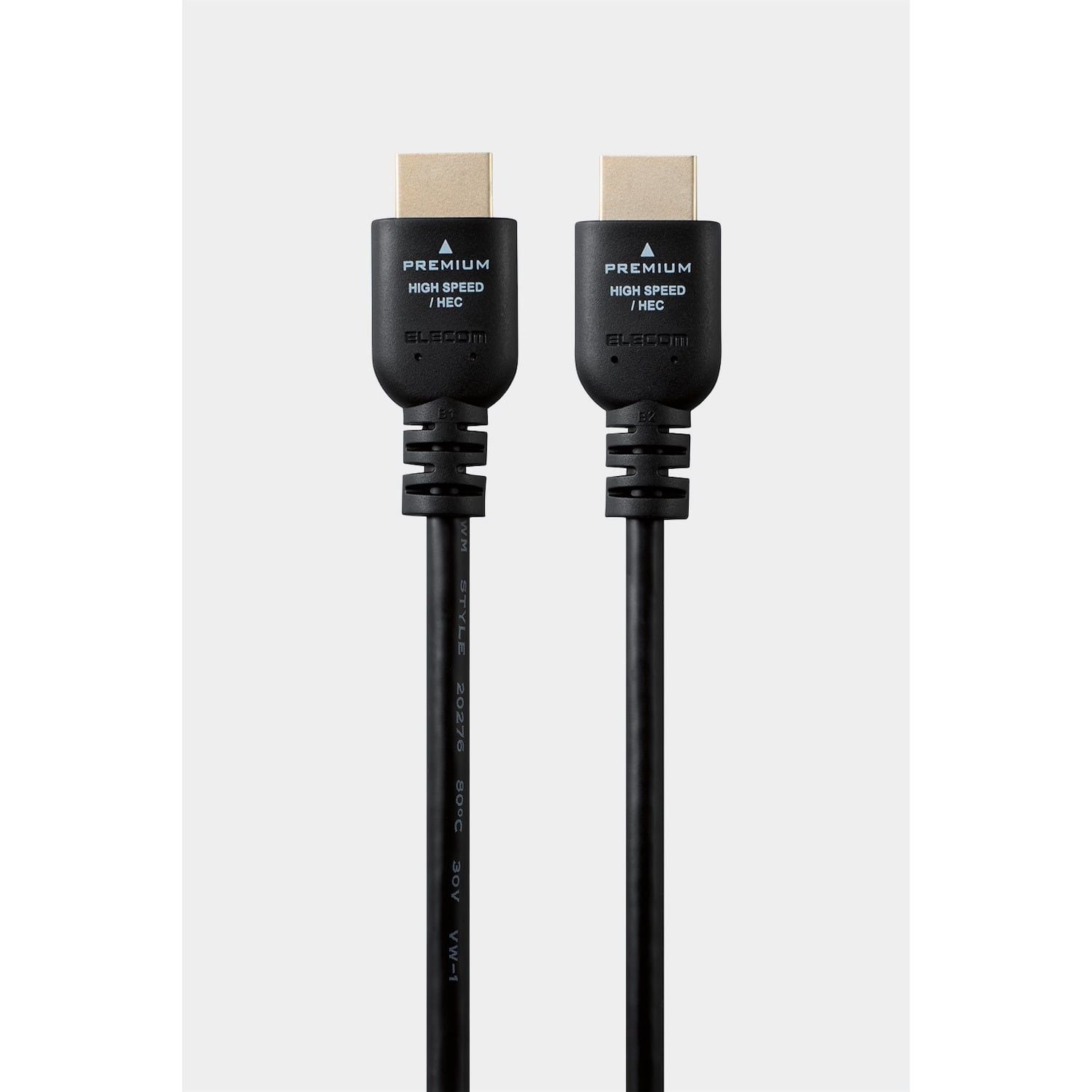  Cáp HDMI Elecom DH-HDPS14E | Hỗ trợ 4K 60Hz, HEC, 3 lớp dày dặn 
