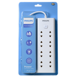  Ổ cắm điện Philips CHP2180, 8 lỗ, dây dài 3m, bền bỉ, siêu trạm 