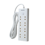  Ổ cắm điện Philips CHP2180, 8 lỗ, dây dài 3m, bền bỉ, siêu trạm 