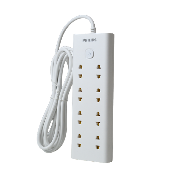 Ổ cắm điện Philips CHP2180, 8 lỗ, dây dài 3m, bền bỉ, siêu trạm 
