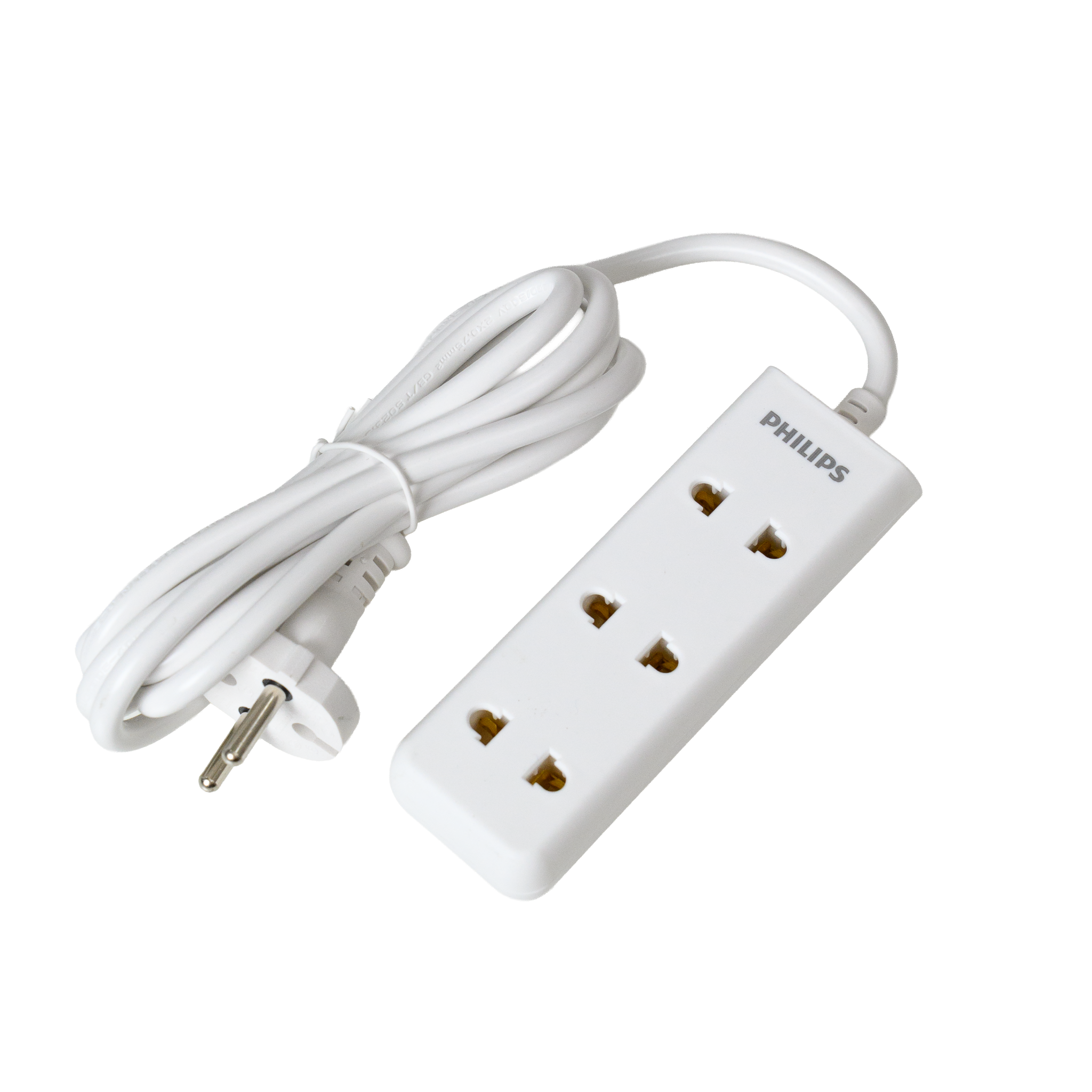  Ổ cắm điện Philips CHP1130WA, 3 lỗ, dây dài 2m, nhỏ gọn 