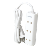  Ổ cắm điện Philips CHP1130WA, 3 lỗ, dây dài 2m, nhỏ gọn 