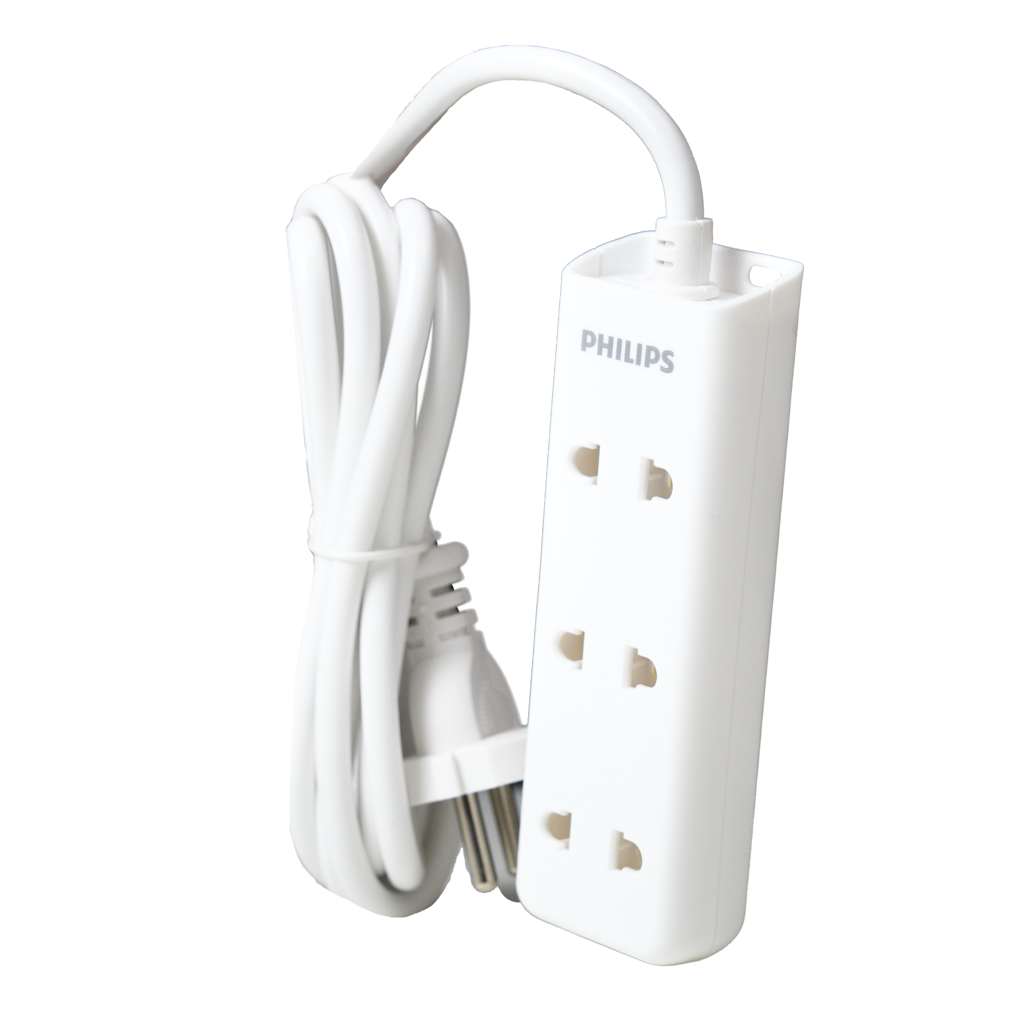  Ổ cắm điện Philips CHP1130WA, 3 lỗ, dây dài 2m, nhỏ gọn 