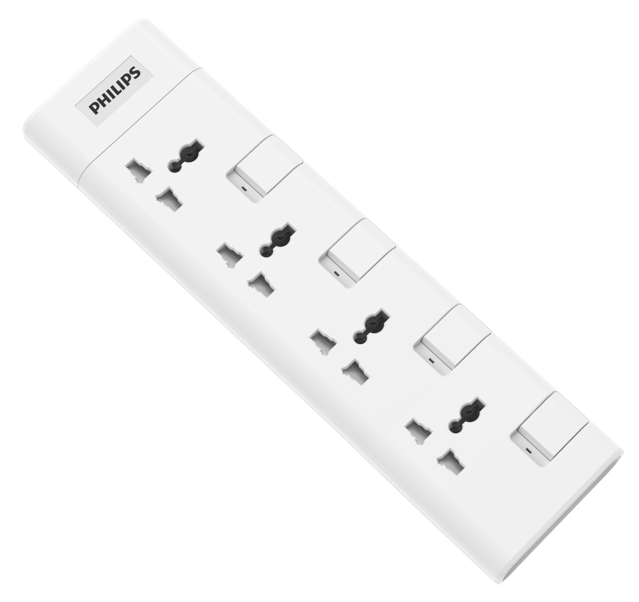  Ổ cắm điện Philips CHP3141, 4 lỗ, Công tắc độc lập, dây dài 2m 