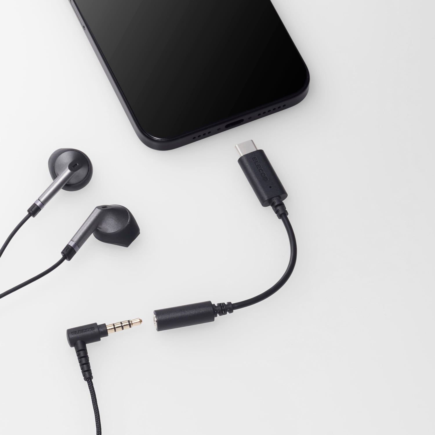  Cổng chuyển đổi Audio Elecom MPA-C35D | Type-C to Jack 3.5mm, Hỗ trợ DAC 