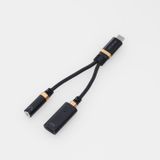  Cổng chuyển đổi Audio Elecom MPA-C35DS | Type-C to Type-C + Jack 3.5mm, Hỗ trợ DAC, PD27W 