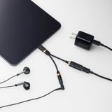  Cổng chuyển đổi Audio Elecom MPA-C35DS | Type-C to Type-C + Jack 3.5mm, Hỗ trợ DAC, PD27W 
