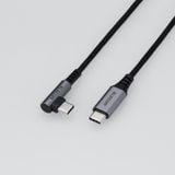  Cáp sạc nhanh C to C Elecom MPA-CCL12NBK | PD60W, Đầu nối L, Dây dù, 5 lớp siêu bền, Dài 1.2m 
