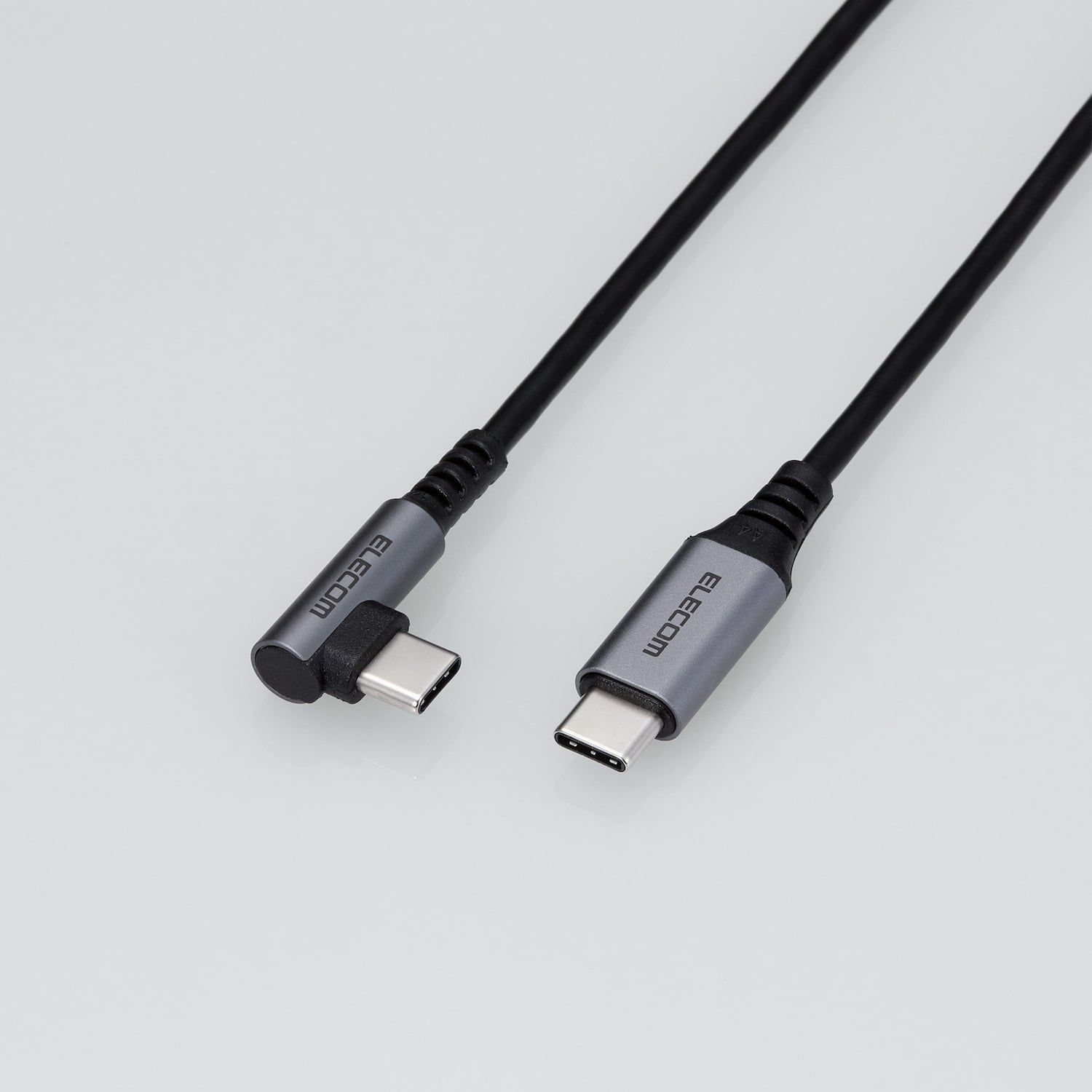  Cáp sạc nhanh C to C Elecom MPA-CCL12NBK | PD60W, Đầu nối L, Dây dù, 5 lớp siêu bền, Dài 1.2m 