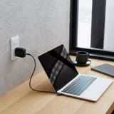  Cáp sạc nhanh C to C Elecom MPA-CCL12NBK | PD60W, Đầu nối L, Dây dù, 5 lớp siêu bền, Dài 1.2m 