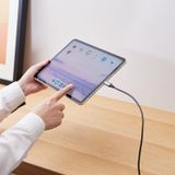  Cáp sạc nhanh C to C Elecom MPA-CCL20NWH | PD60W, Đầu nối L, Dây dù, 5 lớp siêu bền, Dài 2.0m 