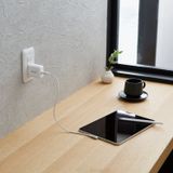  Cáp sạc nhanh C to C Elecom MPA-CCL20NWH | PD60W, Đầu nối L, Dây dù, 5 lớp siêu bền, Dài 2.0m 