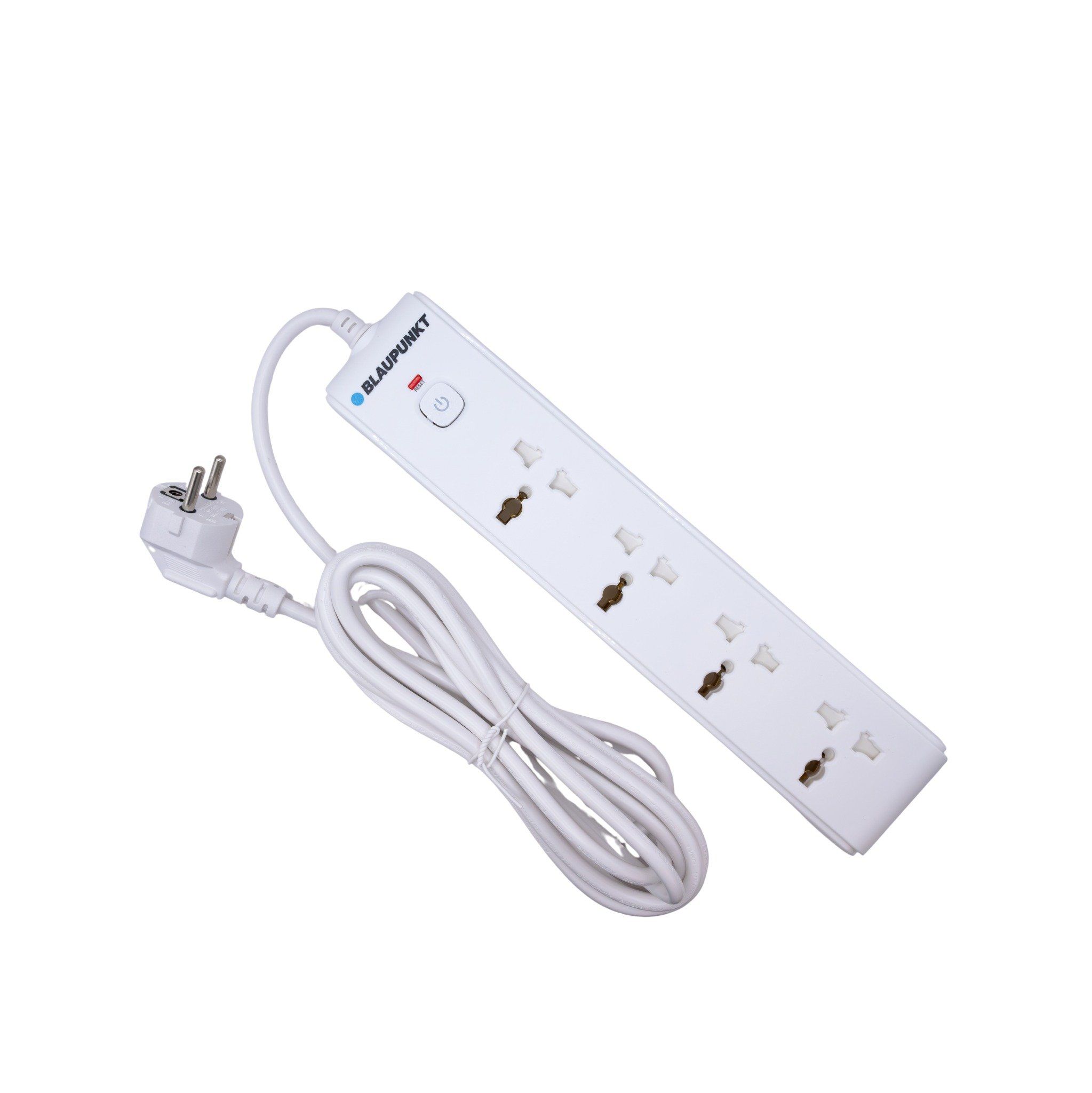  Ổ cắm điện Blaupunkt PSN5340, 4 ổ, Dây dài 3m, chống lửa, an toàn với trẻ em 