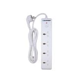  Ổ cắm điện Blaupunkt PSN5340, 4 ổ, Dây dài 3m, chống lửa, an toàn với trẻ em 