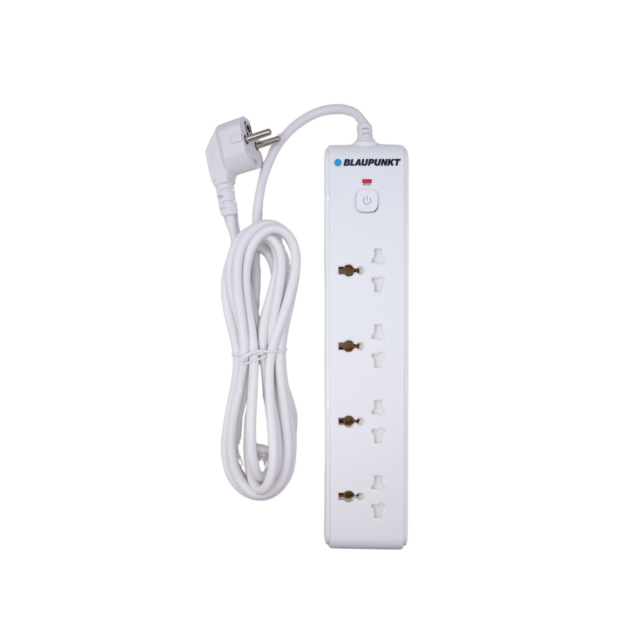  Ổ cắm điện Blaupunkt PSN5340, 4 ổ, Dây dài 3m, chống lửa, an toàn với trẻ em 