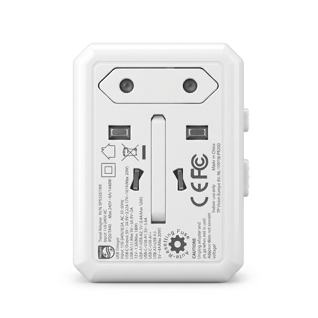  Ổ cắm điện du lịch Philips SPN3351 