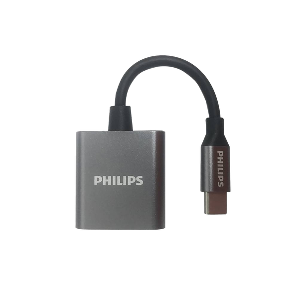  Bộ chuyển đổi Philips SWA3021 Type C sang Audio AUX 3.5mm và Type C 